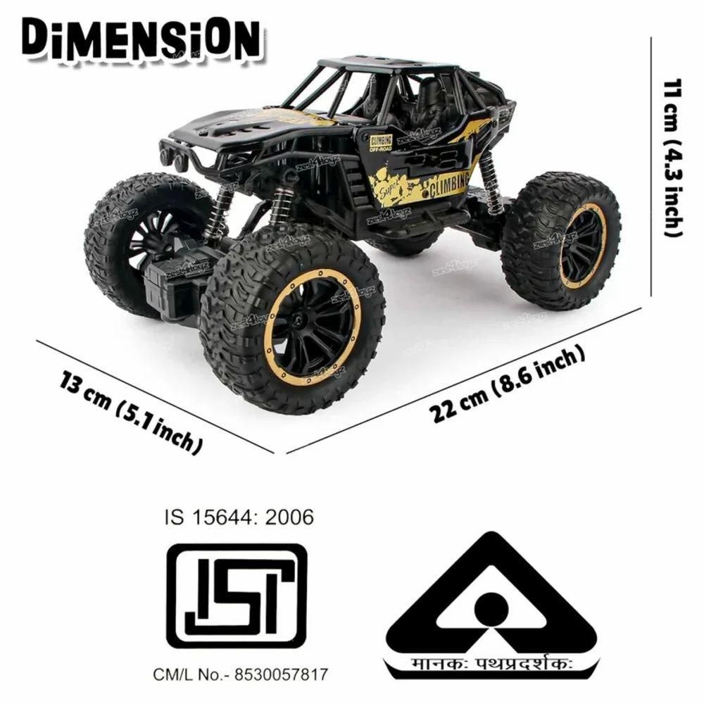 Remote Controlled  Rock Crawler Monster Truck Toy Vehicle for Kids.