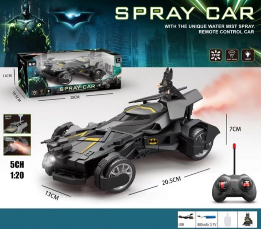 Batmobile RC Car with Smoke Effect