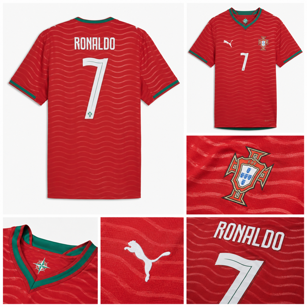 Portugal Cristiano Ronaldo #7 Home Jersey (Red)