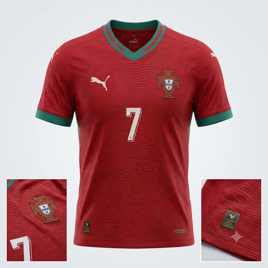 Portugal Cristiano Ronaldo #7 Home Jersey (Red)