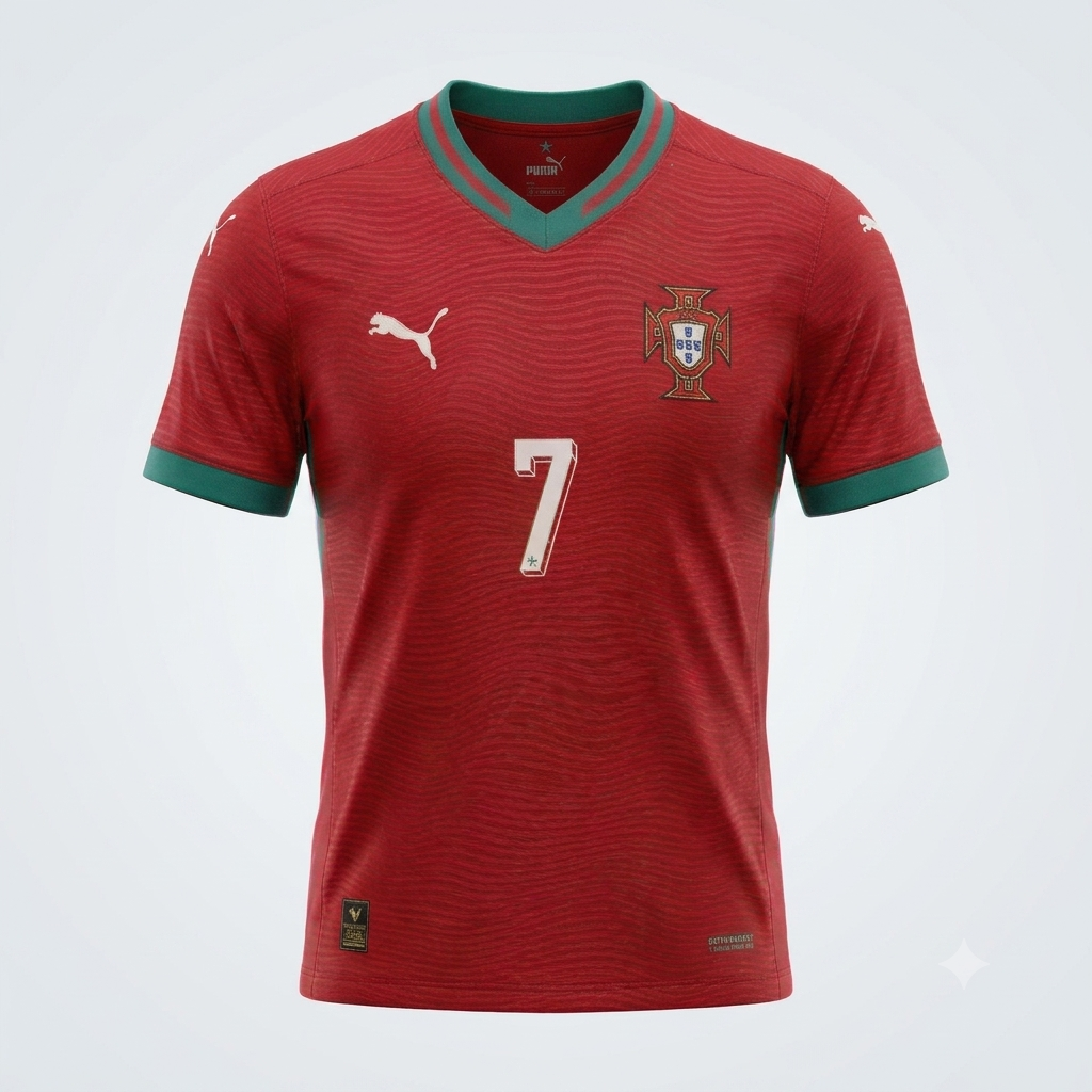Portugal Cristiano Ronaldo #7 Home Jersey (Red)